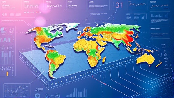 An illustration of a futuristic AI interface displaying a 3D geological map with color-coded mineral deposits, overlaid with real-time data streams, showcasing the advanced technology and precision of the AI-powered geological survey subscription.
