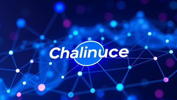 An innovative visual representation of Chainfluence platform, featuring a secure blockchain network connecting brands and influencers through transparent and traceable transactions, symbolizing trust and authenticity in influencer partnerships.