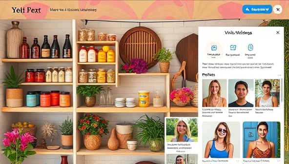 A vibrant and diverse online marketplace interface featuring colorful images of wellness products, virtual workshop previews, and profiles of wellness practitioners, creating a welcoming and inclusive space for holistic health enthusiasts.