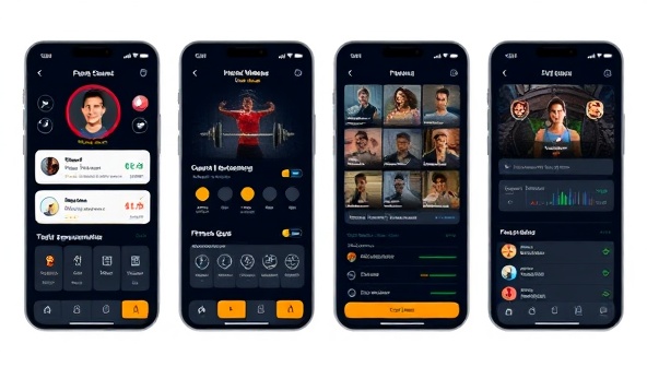 An interactive snapshot of the FitGenie Pro app showcasing a user receiving personalized workout recommendations, tracking progress, and setting fitness goals, with user-friendly graphics and intuitive navigation, highlighting the app's advanced AI capabilities and user-centric design.