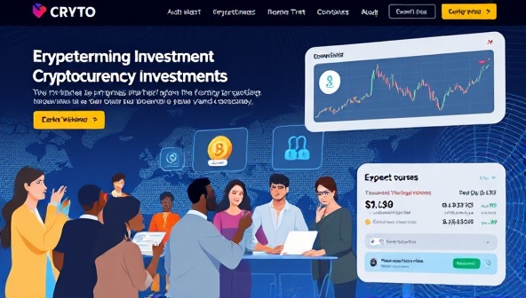 An educational platform interface showcasing a diverse group of users learning about cryptocurrency investments through interactive courses and expert webinars, with visual representations of blockchain technology, digital assets, and real-time market data, creating an immersive and informative crypto learning environment.