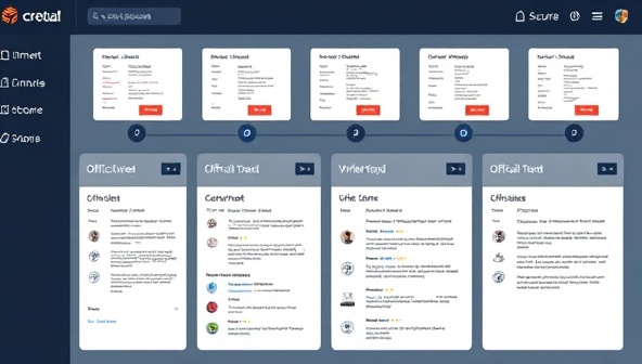 An online dashboard displaying various official documents being verified in real-time, with secure encryption symbols and a seamless user interface, emphasizing trust and efficiency.