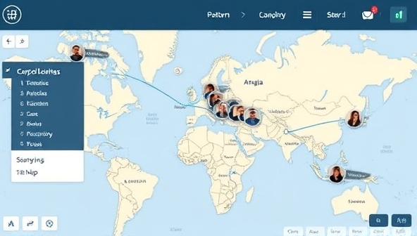 An interactive map interface showcasing available carpooling routes with user profiles and preferences, highlighting shared journeys and cost-saving opportunities, creating a sense of community and collaboration among travelers.