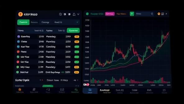 An innovative digital interface displaying live cryptocurrency betting odds for upcoming sports events, with dynamic graphs and charts illustrating market trends and user activity, symbolizing the fusion of crypto trading and sports betting on the platform.