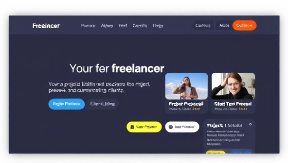 An online platform interface showcasing a seamless and user-friendly experience for freelancers to browse project listings, submit proposals, and communicate with clients, with colorful project previews and client reviews highlighting the dynamic and collaborative nature of the freelancer network.