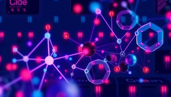 An abstract visualization of interconnected nodes representing AI algorithms analyzing gaming preferences and generating personalized game recommendations for users, symbolizing the intelligent and data-driven approach of GameGenie AI in enhancing the gaming experience for subscribers.