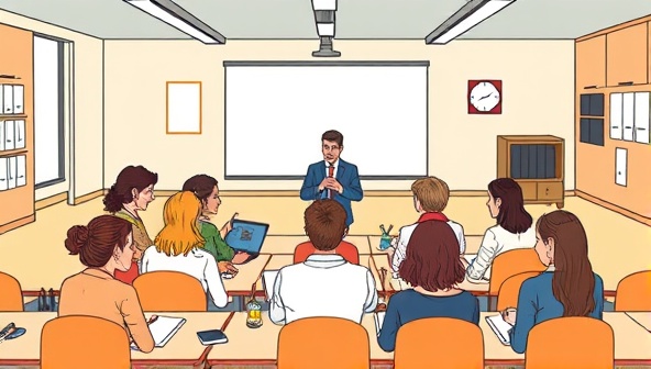 An artistic illustration of a virtual classroom environment with diverse avatars of writers engaging in a workshop led by a prominent author, symbolizing global connectivity and knowledge sharing in the writing community.