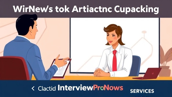 A motivational digital illustration depicting a virtual interview coaching session with a professional coach guiding a candidate through a mock interview scenario, conveying confidence and preparation in InterviewProNow's services.