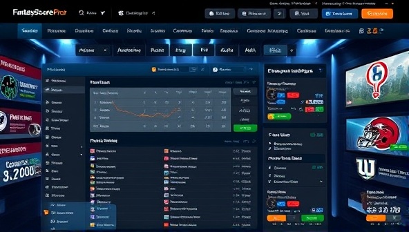 A dynamic visual of the FantasyScore Pro marketplace interface featuring sports predictions, expert insights, and winning strategies for fantasy sports leagues, with interactive tools and features that empower users to make informed decisions and achieve success in their fantasy gaming pursuits, capturing the essence of competitive sports prediction in a virtual marketplace.