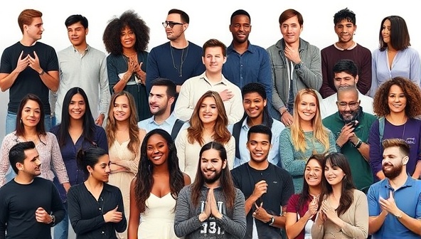 An array of niche influencers representing diverse communities, each showcasing their unique content styles and engaging directly with their dedicated audience, illustrating the specialized and authentic connections facilitated by Nichefluence.