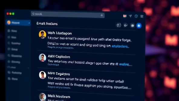 An email inbox interface showcasing personalized email recommendations tailored to different recipient profiles, with AI algorithms running in the background to optimize content delivery and engagement.