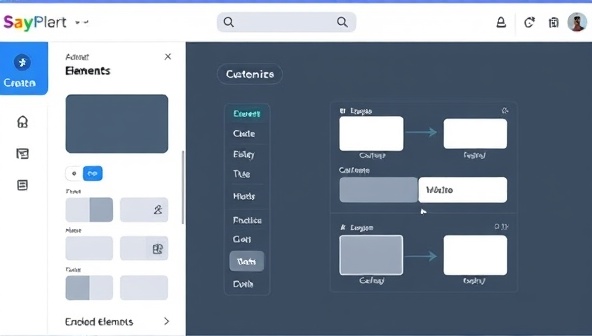 An interactive screen showing a user effortlessly customizing website elements with the help of a virtual AI assistant, creating a modern and sleek design in real-time.