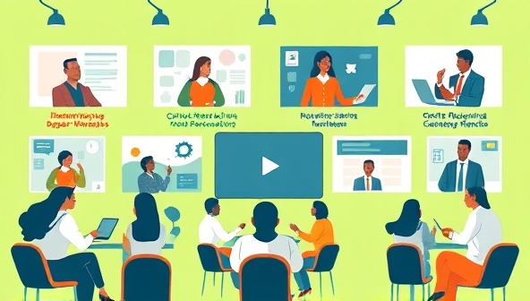 A virtual career development hub featuring interactive career workshops, professional networking events, resume-building tools, and a diverse group of professionals engaging in skill-building activities and mentorship sessions, creating a dynamic and supportive environment for career growth and advancement.