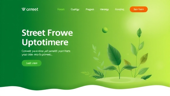 An eco-friendly website design concept featuring nature-inspired elements, sustainable color schemes, and eco-conscious imagery, symbolizing the essence of green web design solutions and environmental responsibility.