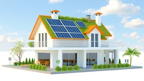 An illustration of a virtual genie emerging from a computer screen, surrounded by floating resume papers and career-related icons, symbolizing the magical resume writing assistance provided by the platform.