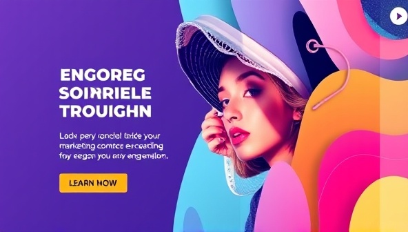 An engaging social media campaign mockup with vibrant visuals and compelling copy, showcasing a digital marketing consultant's ability to create eye-catching content that drives engagement and conversions.
