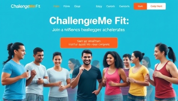An engaging visual of the ChallengeMe Fit platform showcasing diverse users joining a virtual fitness challenge, monitoring progress, and celebrating achievements together in a dynamic and motivating digital environment, fostering a sense of camaraderie and healthy competition.