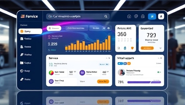 A futuristic digital interface showcasing an integrated car maintenance subscription dashboard with personalized alerts, service recommendations, and virtual mechanic support options, creating a seamless and user-friendly experience for subscribers seeking hassle-free car care solutions.