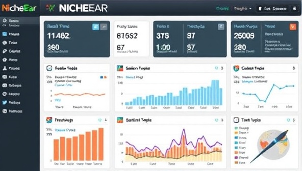 A social media dashboard displaying real-time conversations, sentiment analysis graphs, and trending topics within a niche market, illustrating the power of NicheEar in tracking and leveraging niche-specific data for marketing insights.