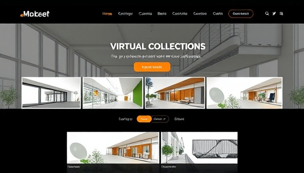 An online architectural concept store homepage featuring a virtual gallery of design collections, sketches, and mood boards, with a diverse range of architectural styles and themes, inviting visitors to explore and purchase creative design concepts.
