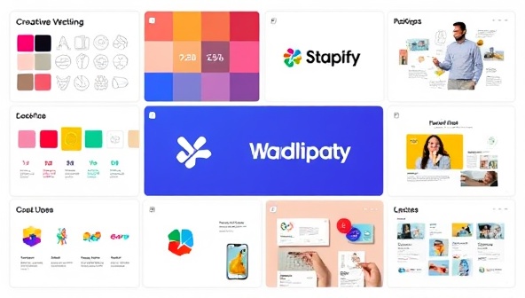 A visual representation of a brand identity consultancy's creative process, featuring a mood board with color swatches, logo sketches, website mockups, and social media branding concepts, symbolizing the depth and creativity of digital brand identity development.
