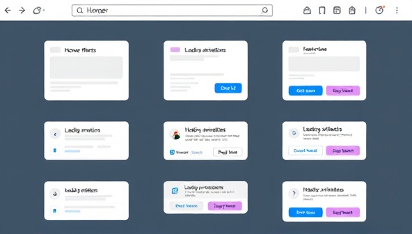An animated GIF displaying various micro-interactions on a website, such as hover effects, loading animations, and interactive buttons, showcasing the subtle yet engaging nature of micro-interaction web design studio's work.