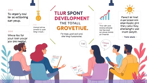 A dynamic digital illustration of an online personal development workshop, featuring diverse participants engaging in group activities, sharing insights, and setting personal goals, with motivational quotes and growth symbols in the background, inspiring a sense of empowerment and transformation.