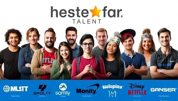 An engaging promotional poster featuring a lineup of diverse gaming influencers represented by GameStar Talent, each showcasing their unique content style and personality, with logos of prominent gaming brands they have partnered with, highlighting the agency's role in connecting influencers with brand opportunities.