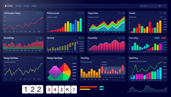 An online platform interface showcasing various investment opportunities with colorful graphs and charts, symbolizing diversity and accessibility in investing choices.