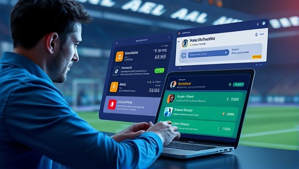 An innovative image of a user interacting with the BetGenie platform, receiving personalized betting strategy recommendations based on their preferences and past performance, with visual alerts and notifications guiding their betting decisions, highlighting the platform's personalized approach to betting optimization.