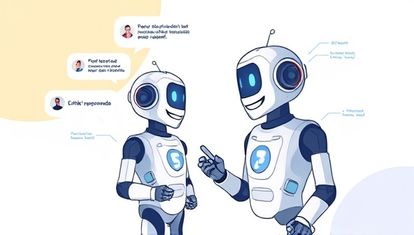 An engaging digital illustration displaying a chatbot conversing with a customer, showcasing the interactive and personalized nature of chatbot marketing solutions, with chat bubbles, product recommendations, and a friendly virtual assistant persona, symbolizing the seamless customer experience facilitated by chatbots.