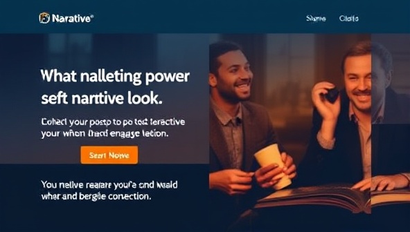 An engaging email template sample from Narrative Connect, featuring a visually appealing design, a captivating narrative hook, and interactive elements that encourage reader engagement and brand connection, illustrating the power of storytelling in email marketing.