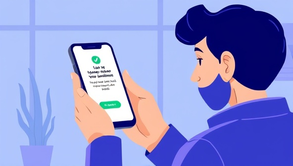 An illustrative depiction of a small business owner receiving a loan approval notification on their smartphone from the online peer-to-peer lending platform, symbolizing access to quick and transparent funding opportunities.