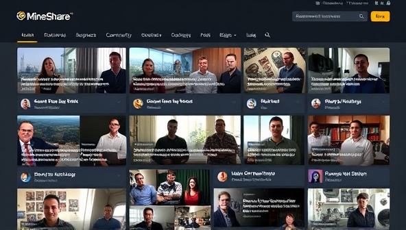 An interactive community forum interface displaying diverse mining professionals engaging in discussions, sharing resources, and connecting with industry experts, creating a vibrant and collaborative online environment that embodies the spirit of MineShare Network