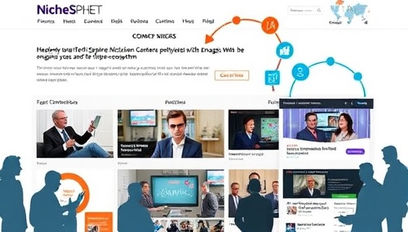 An interactive platform interface showcasing diverse niche communities with engaging content, discussions, and expert contributions, highlighting the vibrant and specialized nature of NicheSphere Network's content ecosystem.