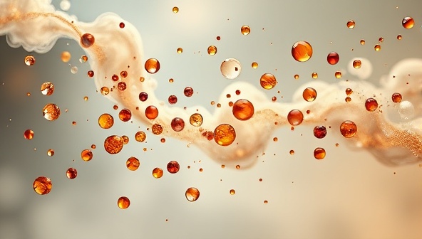 An artistic depiction of various fragrance notes floating in the air, intertwining and blending harmoniously, symbolizing the creativity and individuality of personalized scent creation.
