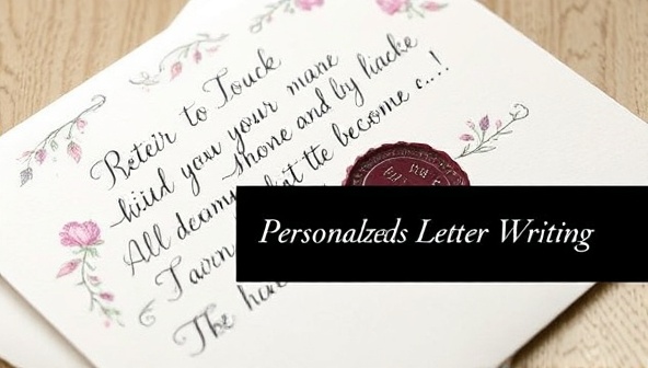 An image of a beautifully handwritten letter adorned with delicate floral motifs, sealed with a wax stamp, and placed in an elegant envelope, radiating warmth and personal touch, representing the essence of Sentiments Ink's personalized letter writing service.