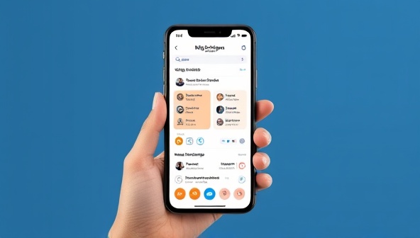 An intuitive mobile app interface displaying personalized health insights, medication reminders, and a secure messaging feature for direct communication with healthcare providers, illustrating the convenience and support offered by the AI-powered chronic disease management tool.