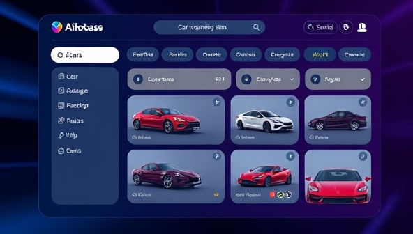 An AI-powered interface displaying a user-friendly car matching system, with personalized recommendations based on user preferences and lifestyle, creating a seamless and efficient car shopping experience.