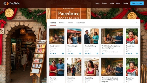 An inviting marketplace interface displaying a variety of cultural activities and experiences, with vibrant images of local hosts and travelers engaging in interactive workshops and tours, fostering a sense of cultural exchange and connection.
