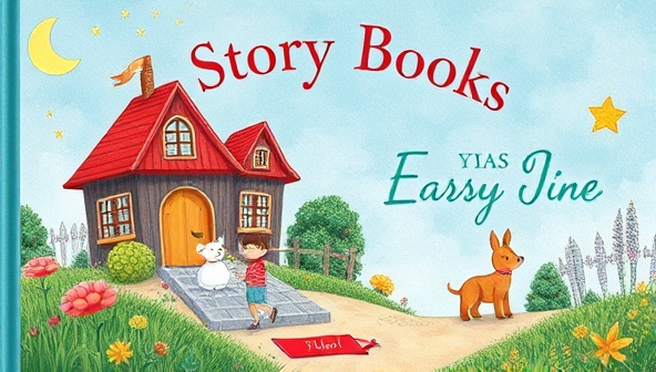 An image of a beautifully illustrated storybook cover featuring a whimsical scene with personalized details, such as names or favorite characters, evoking a sense of nostalgia and wonder.