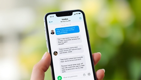 An engaging visual of a smartphone screen displaying the WellBot Assist chatbot interface, showing a user receiving personalized wellness tips and recommendations in a conversational style.