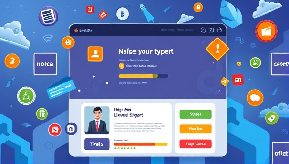 An imaginative visualization of a gamified website interface with interactive elements, badges, and progress bars, creating a dynamic and engaging user experience that captures the essence of GameSite Creations' innovative approach to web design.