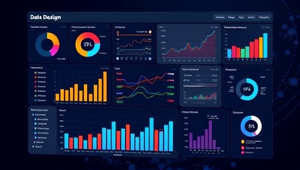 An analytical representation of a web design dashboard displaying data charts, graphs, and optimization insights, symbolizing the data-driven approach of DataWeb Optimizer in enhancing website performance and user experience through informed design decisions.
