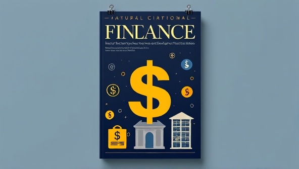 An elegant digital magazine cover design featuring financial symbols and icons, conveying a sense of sophistication and curated financial insights for subscribers of the platform.