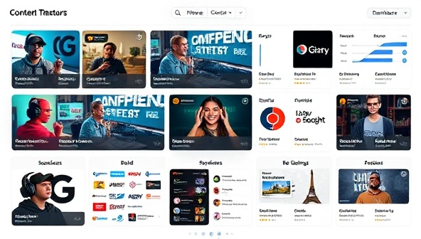 An interactive dashboard featuring diverse gaming content creators, brands, and audiences engaging in collaborative projects, sponsored streams, and creative campaigns, highlighting the dynamic and vibrant ecosystem facilitated by the content creation marketplace.