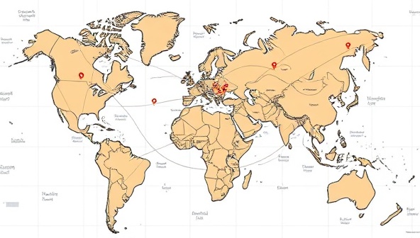 An intricate network of interconnected franchise locations on a map, symbolizing the growth and expansion facilitated by our franchise consulting services, with each location representing a successful franchised business under our guidance.