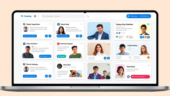 An engaging platform interface displaying diverse investment opportunities, with a group of enthusiastic investors and entrepreneurs virtually connecting and discussing potential collaborations, representing community-driven micro-investing.