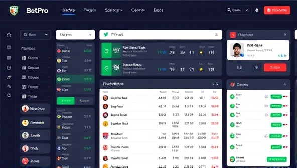 An interactive sports betting tipster bot interface displaying real-time tips, predictions, and statistics for upcoming matches, with sleek visuals and intuitive navigation, highlighting the advanced analytics and insights of BetBot Pro Tips.