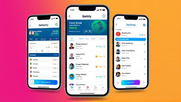 An interactive mobile app interface displaying personalized betting challenges, group leaderboards, and social sharing options, creating a dynamic and engaging platform for users to enjoy social betting experiences with BetFrenzy App.